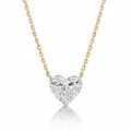 Heart Diamond Solitaire Necklace Cha Diamonds