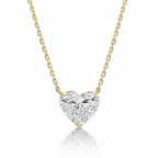Heart Diamond Solitaire Necklace Cha Diamonds