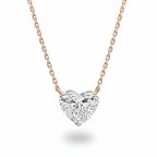 Heart Diamond Solitaire Necklace Cha Diamonds