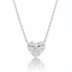 Heart Diamond Solitaire Necklace Cha Diamonds