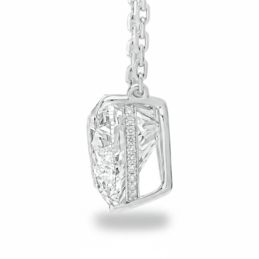 Heart Diamond Solitaire Necklace Cha Diamonds