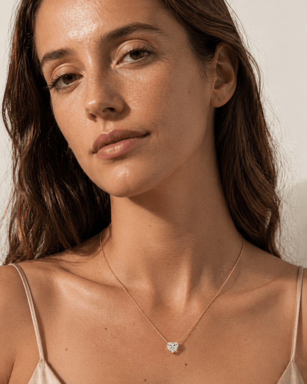Heart Diamond Solitaire Necklace Cha Diamonds