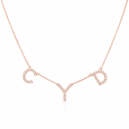 Custom Initial Pavé Necklace