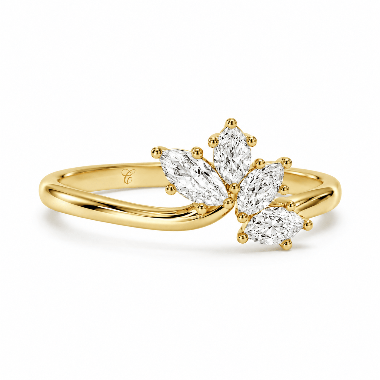 Marquise Cluster Blossom Ring fine - jewelry Cha Diamonds