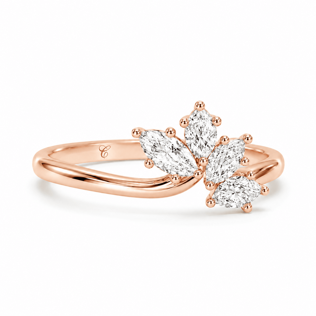Marquise Cluster Blossom Ring fine - jewelry Cha Diamonds