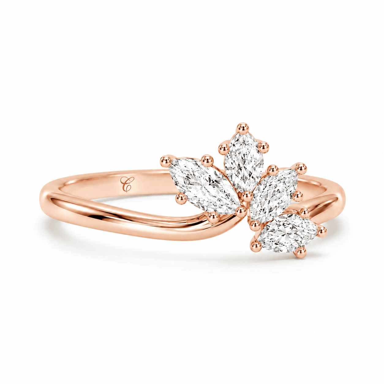 Marquise Cluster Blossom Ring fine - jewelry Cha Diamonds