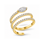 Marquise Cut Multi Row Ring fine-jewelry Cha Diamonds