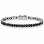 Midnight Bold Tennis Armband (Natural grown) Cha Diamonds
