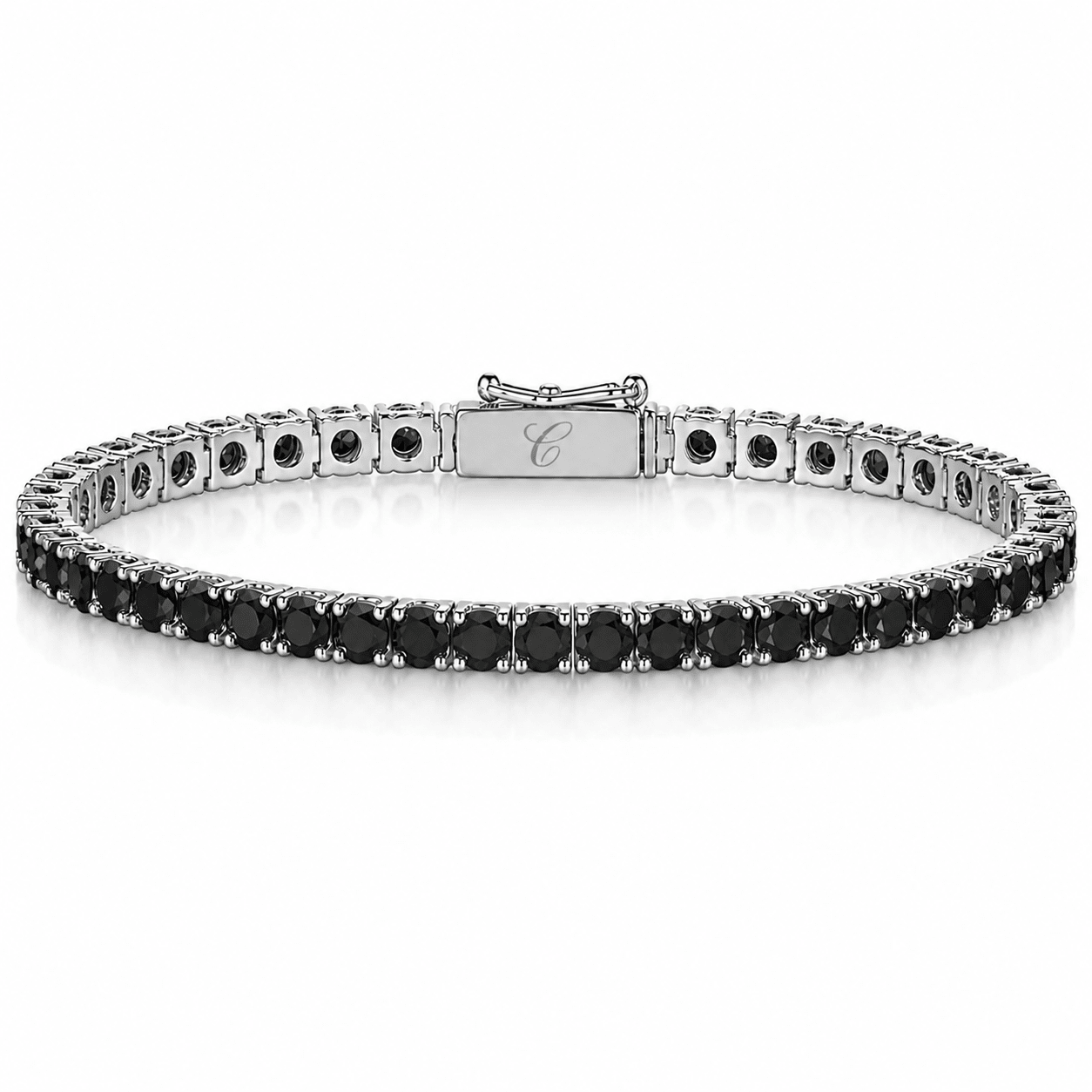 Midnight Bold Tennis Armband (Natural grown) Cha Diamonds