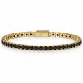 Midnight Bold Tennis Armband (Natural grown) Cha Diamonds