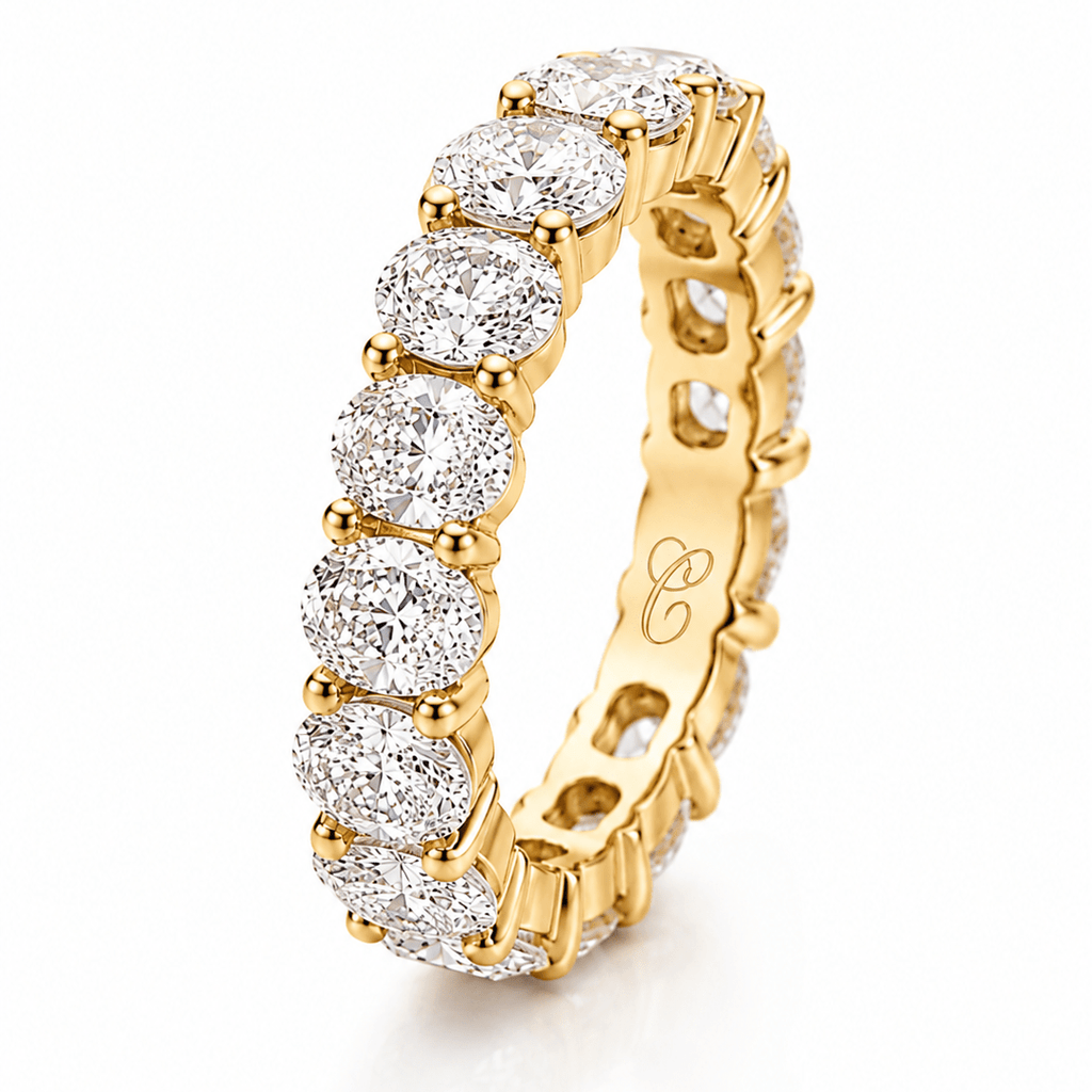 Oval Cut Eternity Ring fine-jewelry Cha Diamonds