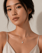 Oval Diamond Solitaire Necklace Cha Diamonds