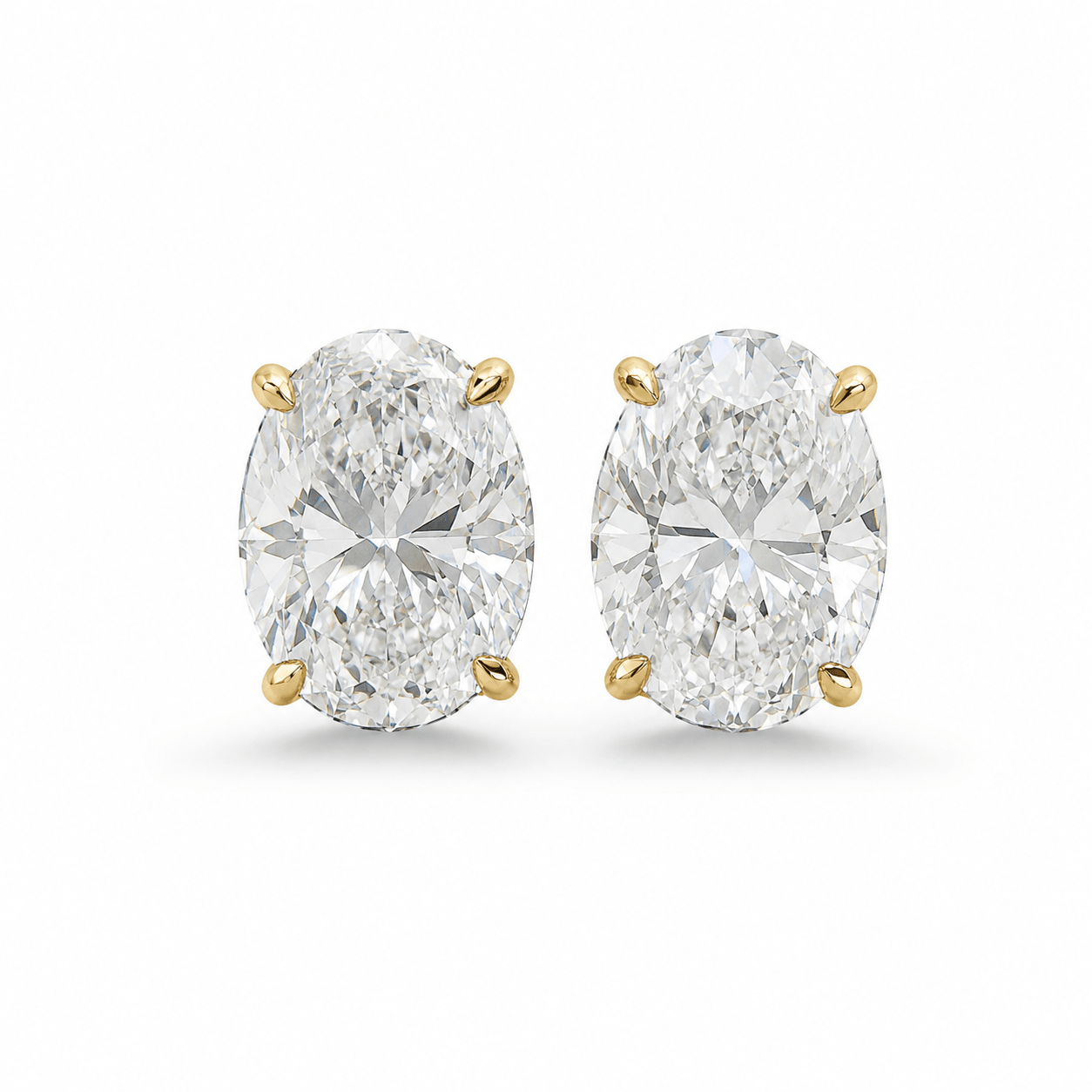 Oval Diamond Stud Earrings (Pair) fine-jewelry Cha Diamonds