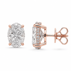 Oval Diamond Stud Earrings (Pair) fine-jewelry Cha Diamonds