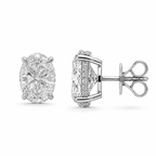 Oval Diamond Stud Earrings (Pair) fine-jewelry Cha Diamonds