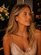 Round Brilliant Diamond Studs met Pavé Halo (Pair)