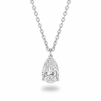 Pear Diamond Solitaire Necklace Cha Diamonds