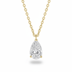 Pear Diamond Solitaire Necklace Cha Diamonds