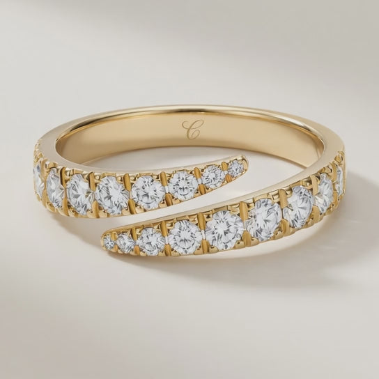 Snake Band Diamanten Ring