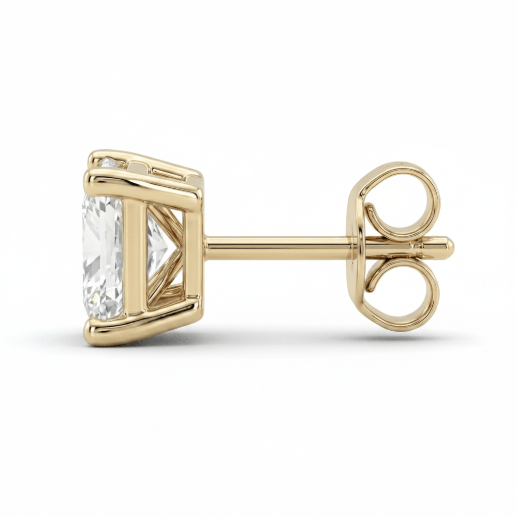 Princess Cut Diamond Stud Earrings (Pair) fine - jewelry Cha Diamonds