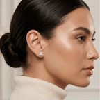 Princess Cut Diamond Stud Earrings (Pair) fine - jewelry Cha Diamonds