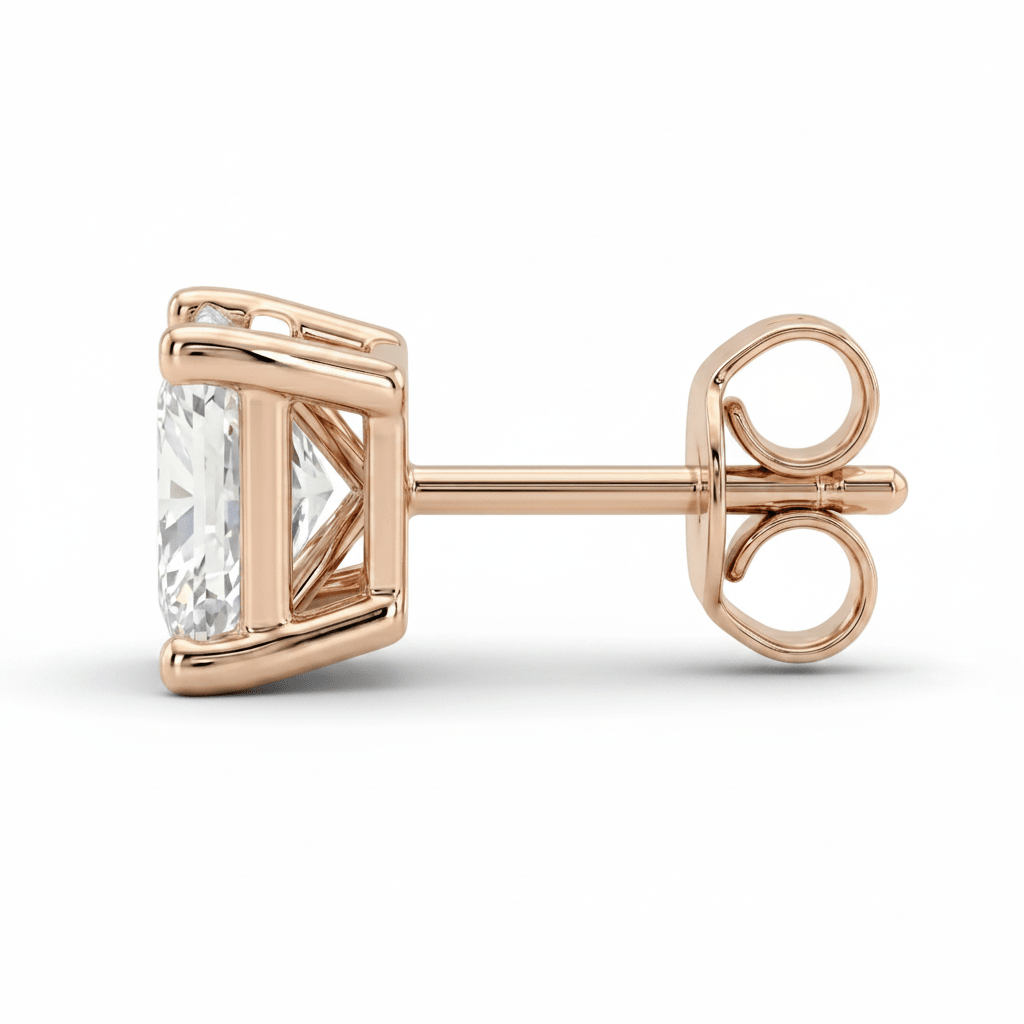 Princess Cut Diamond Stud Earrings (Pair) fine - jewelry Cha Diamonds