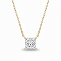 Princess Diamond Solitaire Necklace Cha Diamonds