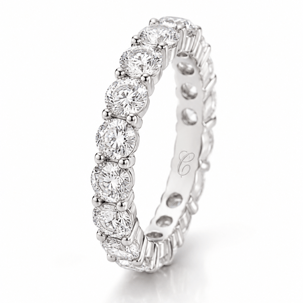 Round Brilliant Cut Eternity Ring fine-jewelry Cha Diamonds