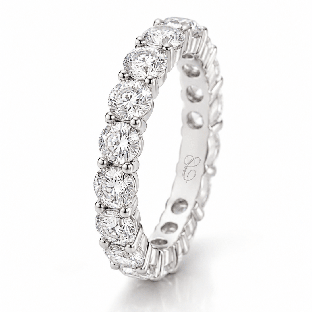 Round Brilliant Cut Eternity Ring fine-jewelry Cha Diamonds