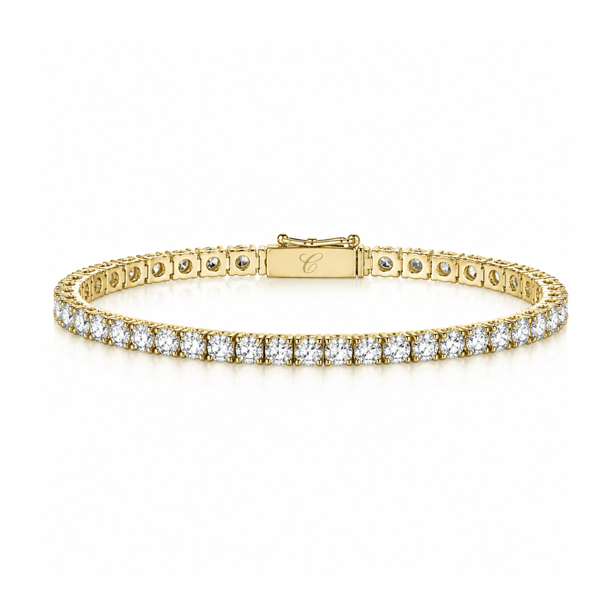 Round Cut Tennis Armband fine - jewelry Cha Diamonds