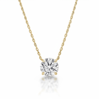 Round Diamond Solitaire Necklace Cha Diamonds