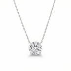Round Diamond Solitaire Necklace Cha Diamonds