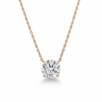 Round Diamond Solitaire Necklace Cha Diamonds
