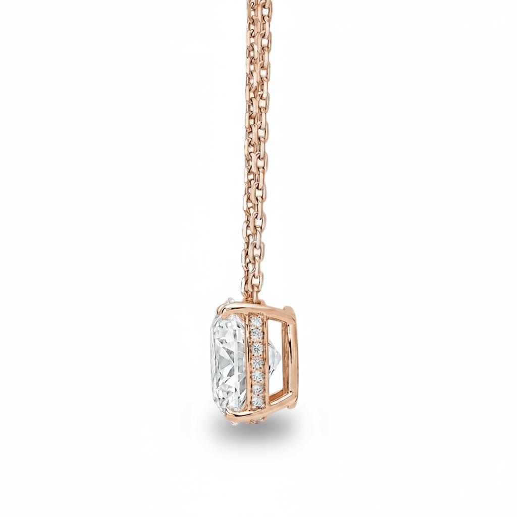 Round Diamond Solitaire Necklace Cha Diamonds