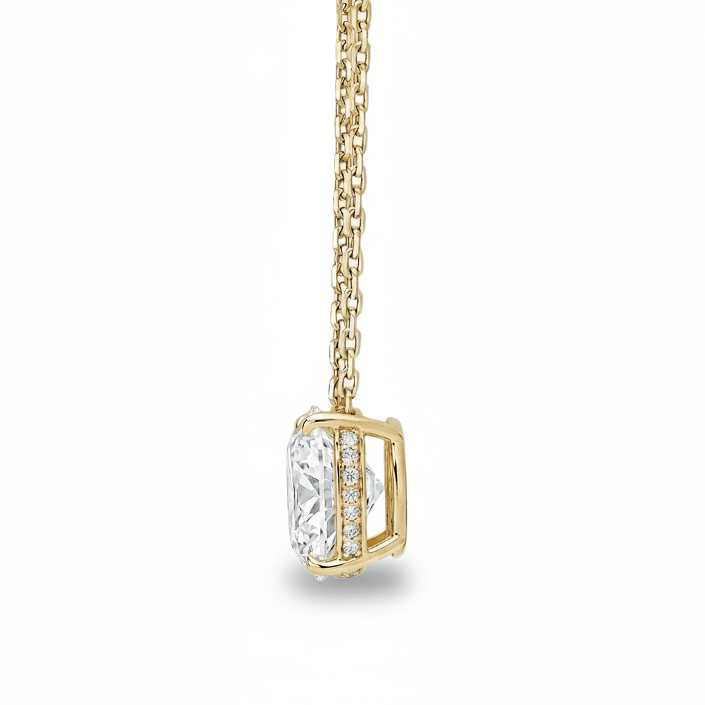 Round Diamond Solitaire Necklace Cha Diamonds