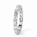 Smaragd Cut Eternity Ring fine-jewelry Cha Diamonds