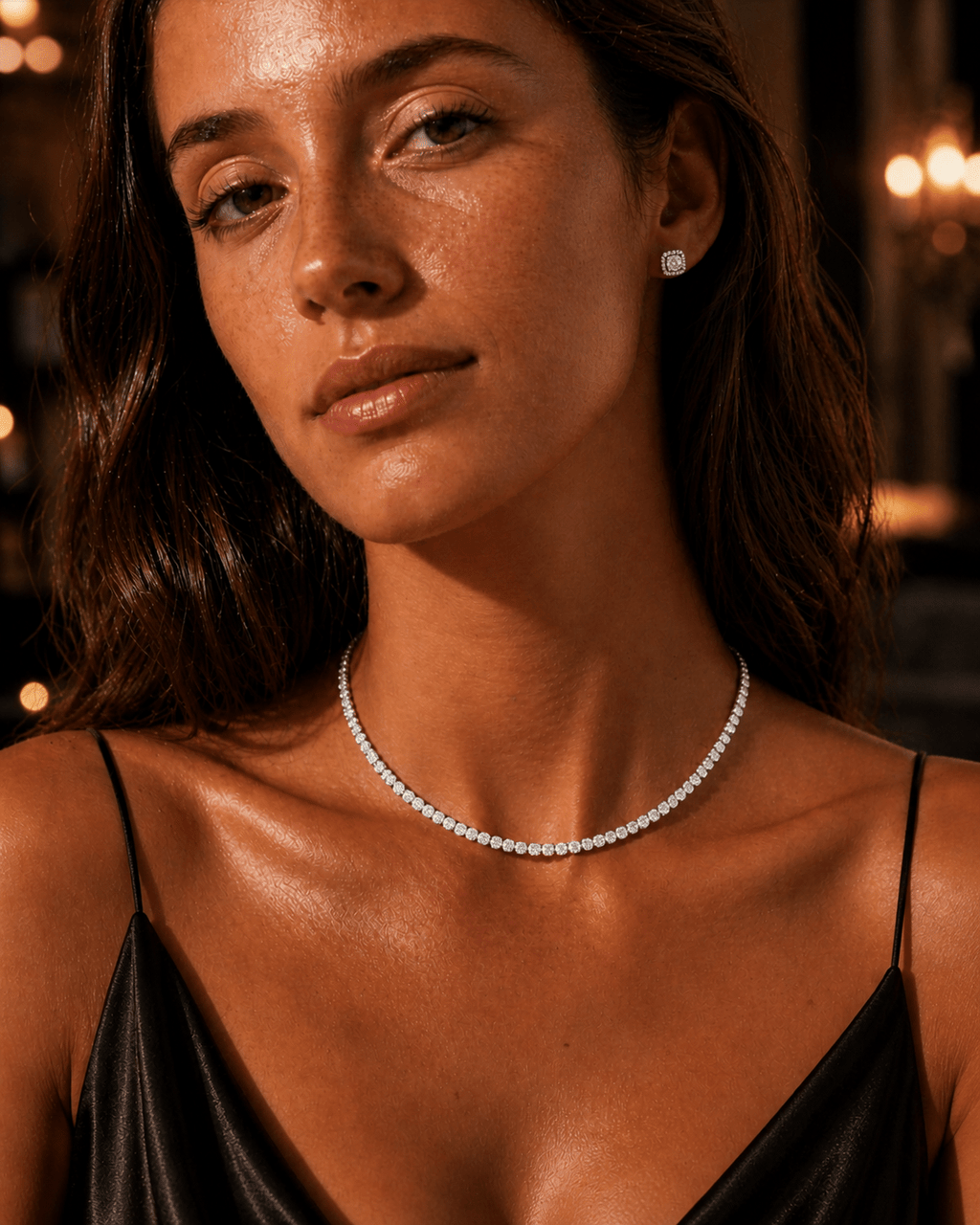 Tennis Necklace fine - jewelry Cha Diamonds